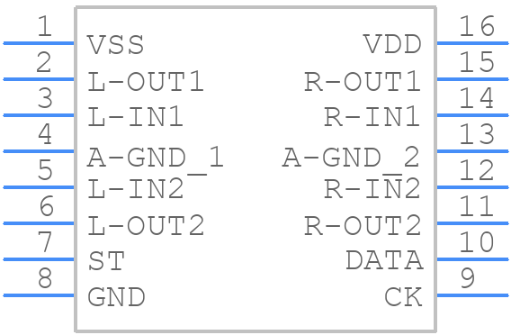 TC9154AP - Toshiba - PCB symbol