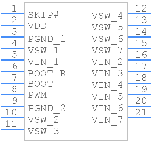 CSD95375Q4M - Texas Instruments - PCB symbol