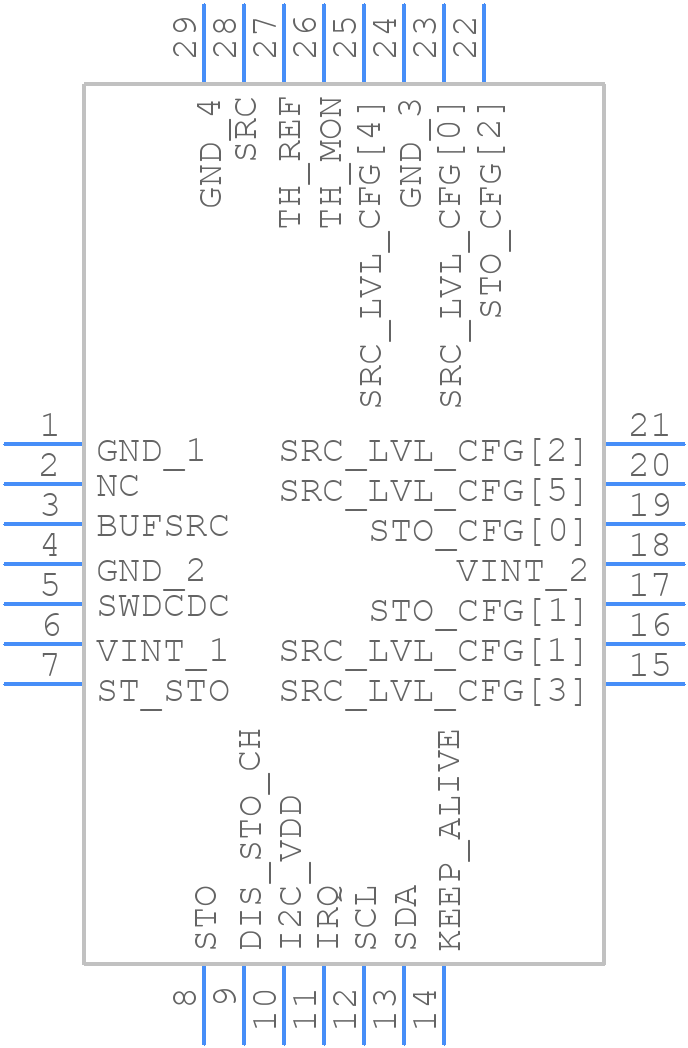 AEM00900-QFN - E-PEAS - PCB symbol
