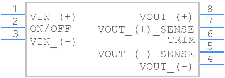 UIQ48T72033-NDA0G - Bel Power Solutions - PCB symbol