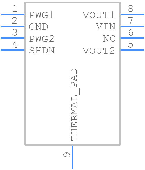 MCP1722T-5012H/S7X - Microchip - PCB symbol