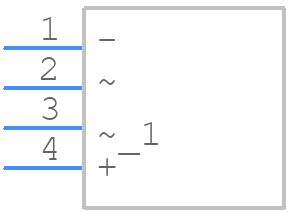 KBU4B-E4 - Vishay - PCB symbol