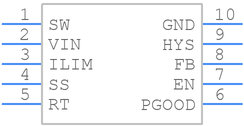 LM5165QDGSRQ1 - Texas Instruments - PCB symbol