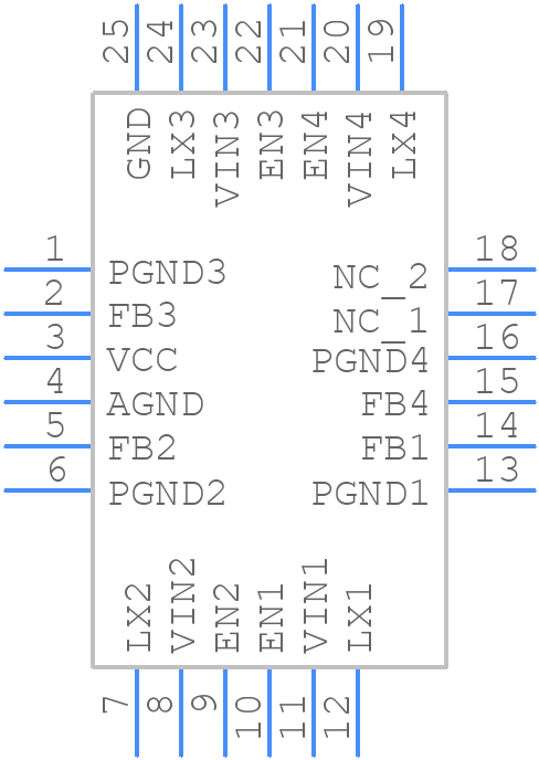 EA3058QD - Ever Analog - PCB symbol