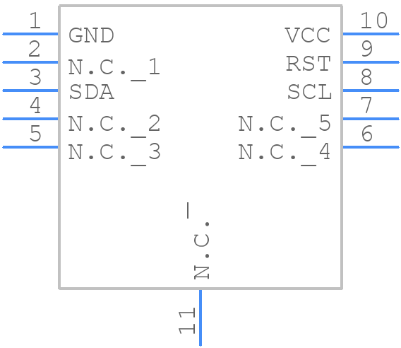 SLS32AIA020X4USON10XTMA4 - Infineon - PCB symbol