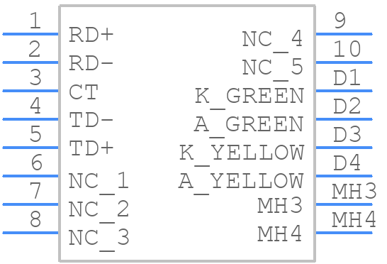A60-112-331P4D2 - EDAC - PCB symbol