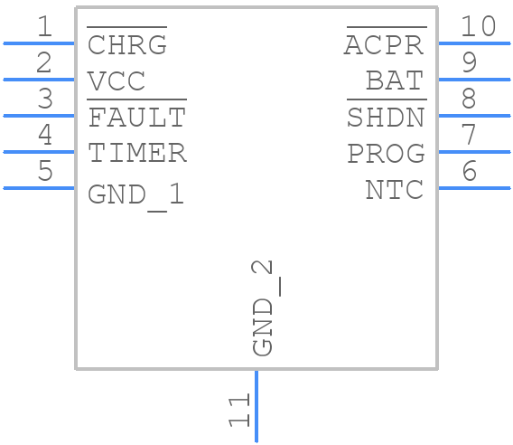LTC4053EDD-4.2#PBF - Analog Devices - PCB symbol