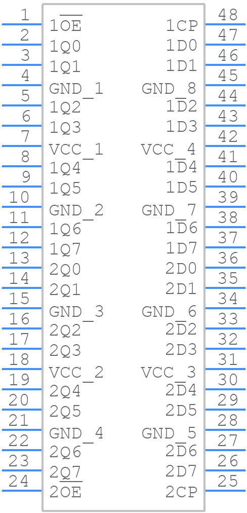 74LVC16374ADL,118 - Nexperia - PCB symbol