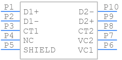 21033814421 - HARTING - PCB symbol