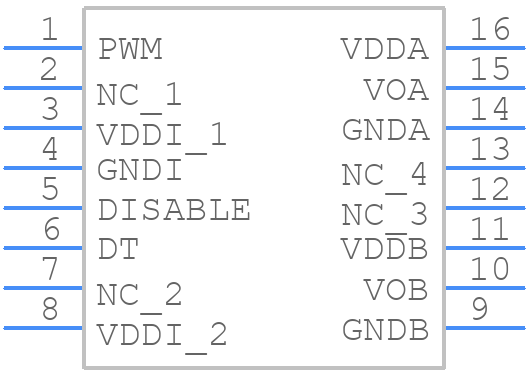 SI8231AB-D-IS - Silicon Labs - PCB symbol
