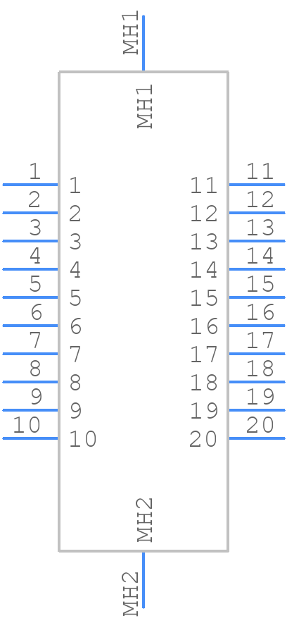 WTBV20PD9SY - Molex - PCB symbol