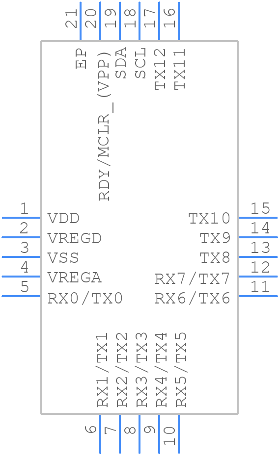 IQS7211E001QNR - Azoteq - PCB symbol