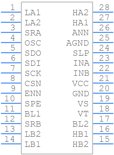 TMC249A-SA-T - Analog Devices - PCB symbol