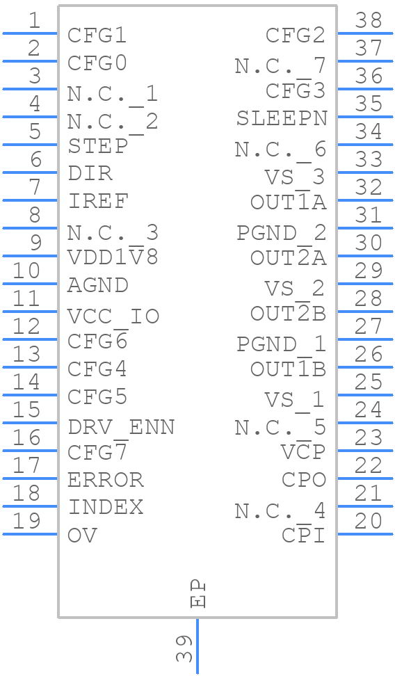 TMC2210AUU+T - Analog Devices - PCB symbol