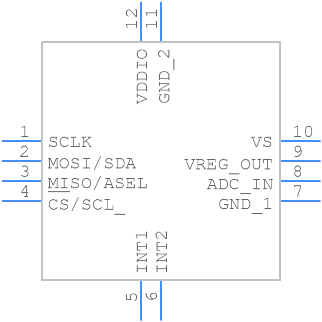 ADXL367U8-BCCZ - Analog Devices - PCB symbol