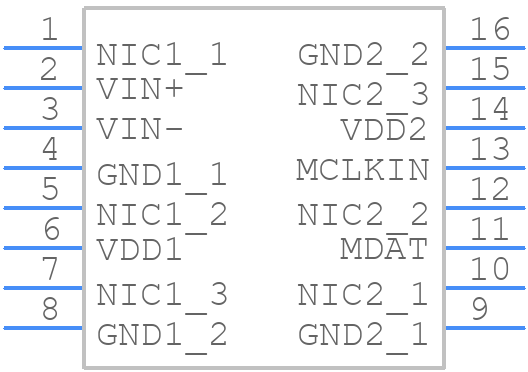 ADUM7704BRWZ-RL - Analog Devices - PCB symbol