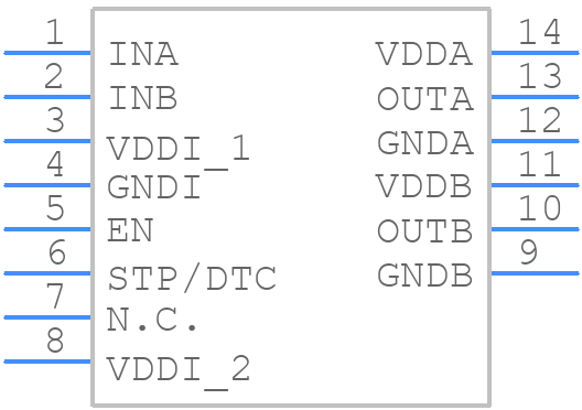 2EDR8258XXUMA1 - Infineon - PCB symbol