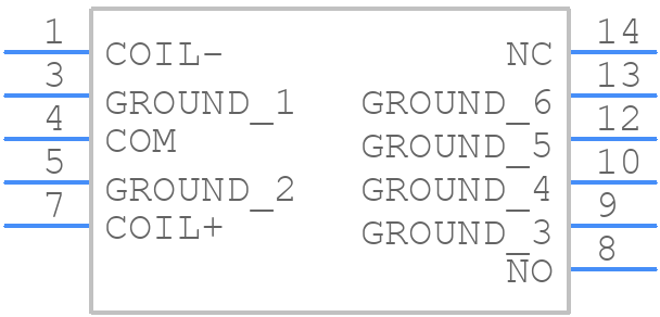 G6Z-1F-A-DC5 - OMRON Electronics - PCB symbol