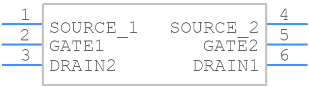 SSM6N813R - Toshiba - PCB symbol