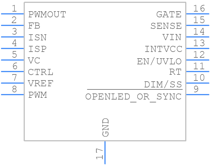 LT3761IMSE#PBF - Analog Devices - PCB symbol