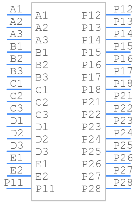 10106138-2003001LF - Amphenol - PCB symbol