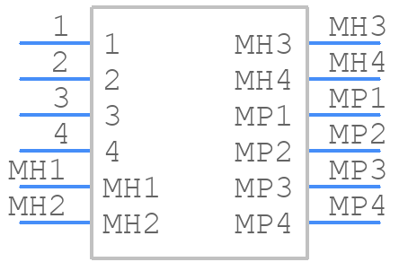 D4S12H-40MA5-Y - Rosenberger - PCB symbol
