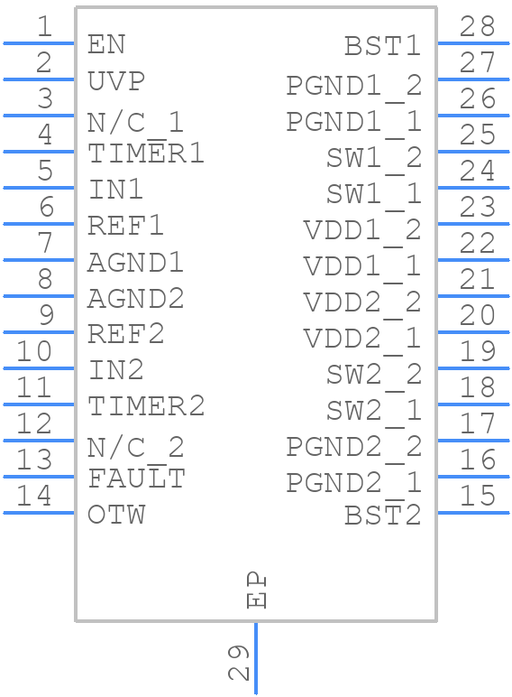 MP7770GF-Z - Monolithic Power Systems (MPS) - PCB symbol
