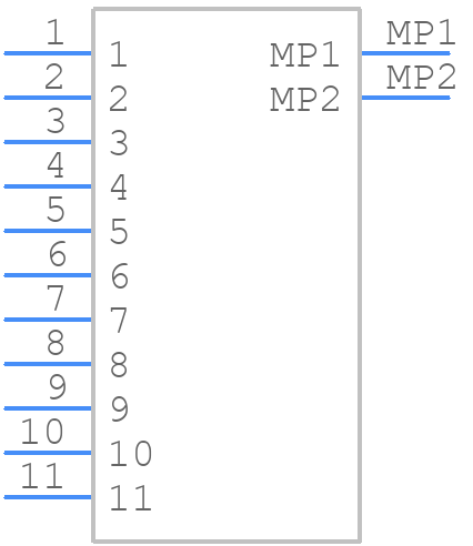 5055751140 - Molex - PCB symbol