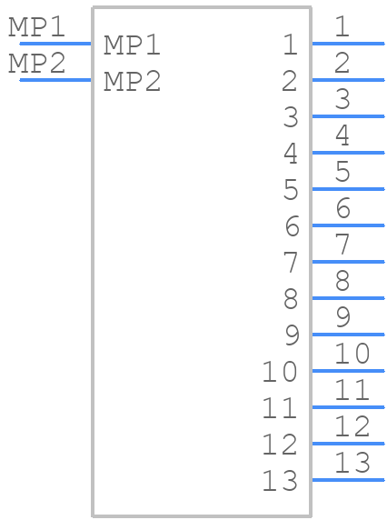 5055781340 - Molex - PCB symbol