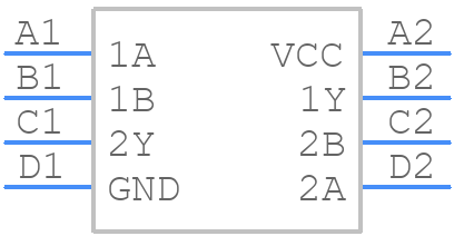 SN74LVC2G86YZPR - Texas Instruments - PCB symbol