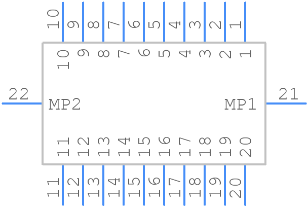 10132797-027100LF - Amphenol Communications Solutions - PCB symbol