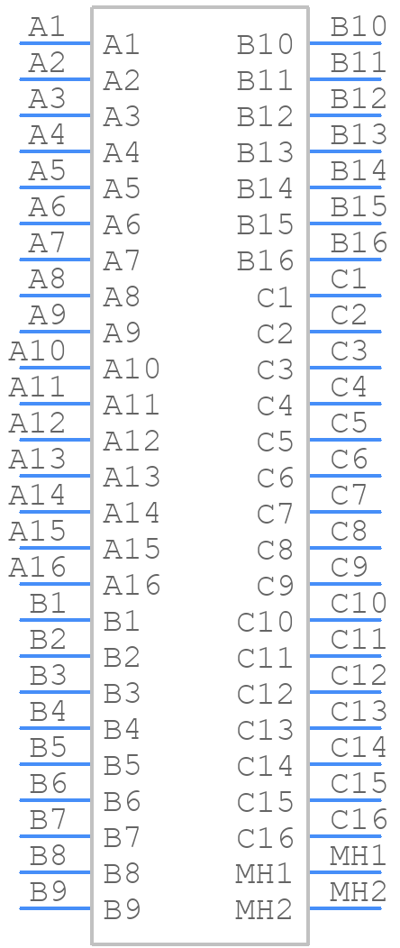 86093487313H55ELF - Amphenol Communications Solutions - PCB symbol