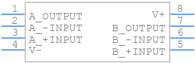 NJM2068V-TE2 - Nisshinbo - PCB symbol