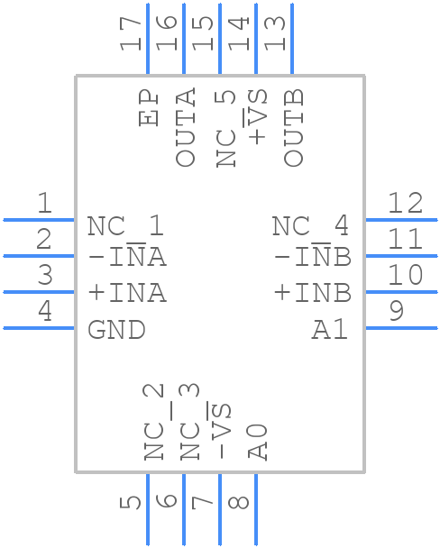 OPA2670IRGVR - Texas Instruments - PCB symbol