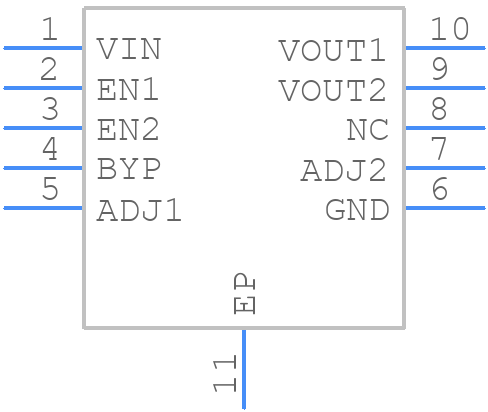 MIC2211-GSYML-TR - Microchip - PCB symbol