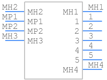 10118194-0001LF footprint, schematic symbol and 3D model by Amphenol ...