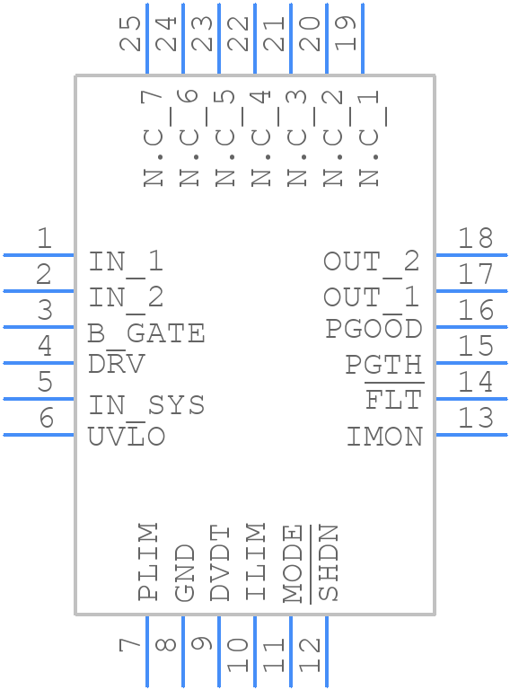 TPS26632RGET - Texas Instruments - PCB symbol