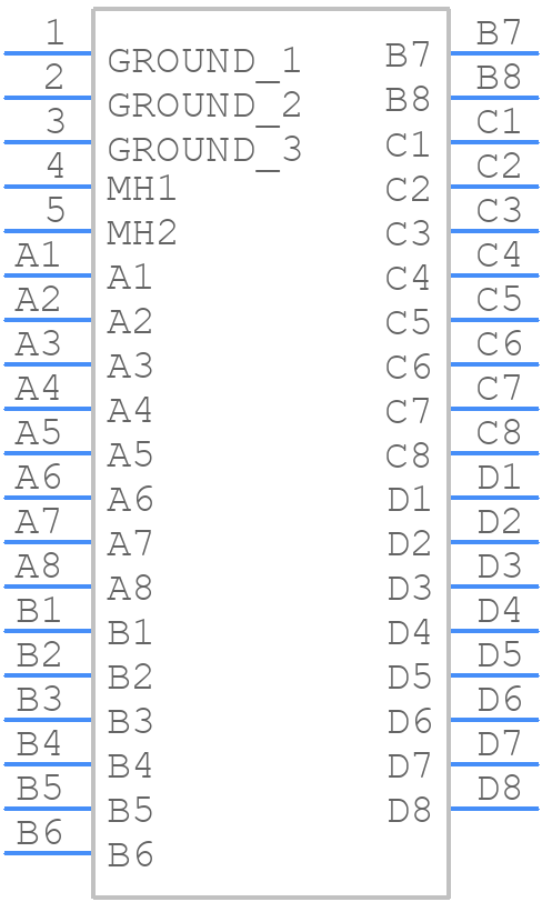 44560-0004 - Molex - PCB symbol