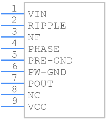 TA7368PG - America Electronic Components - PCB symbol
