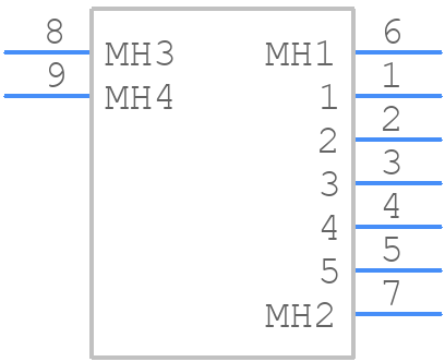 GMCB05821124EU - Amphenol - PCB symbol