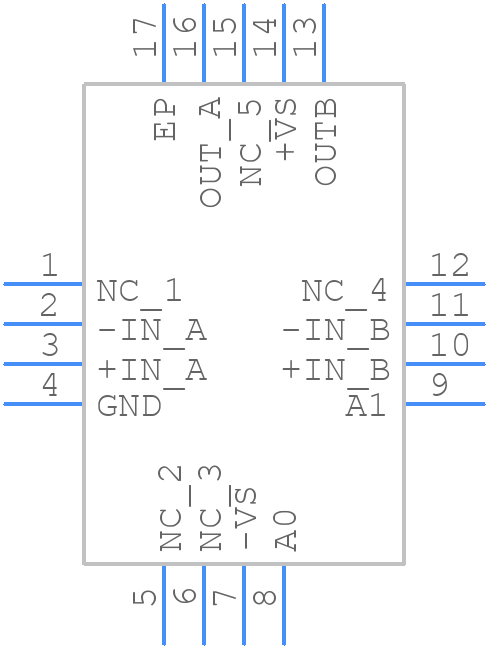 OPA2673IRGVR - Texas Instruments - PCB symbol