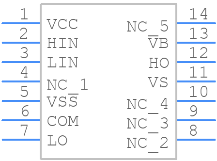 IRS21064PBF - Infineon - PCB symbol
