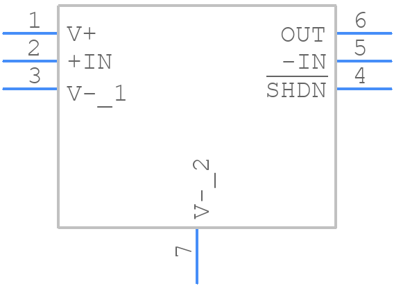 LTC6258HDC#TRPBF - Analog Devices - PCB symbol