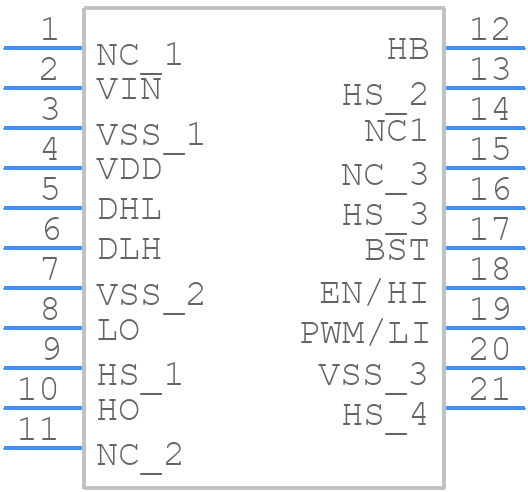 LMG1210RVRR - Texas Instruments - PCB symbol