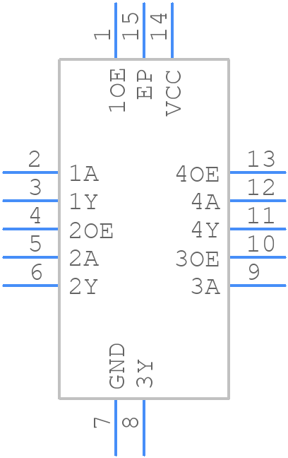 SN74AHC126BQAR - Texas Instruments - PCB symbol