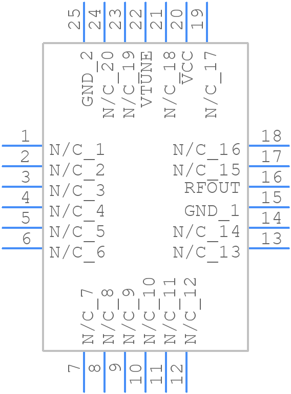 HMC505LP4 - Analog Devices - PCB symbol