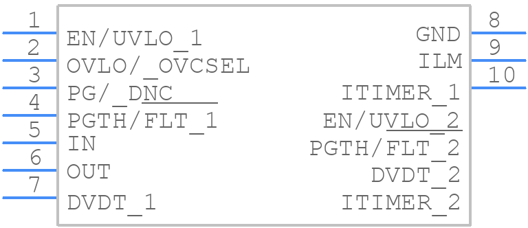 TPS25972ARPWR - Texas Instruments - PCB symbol