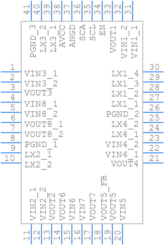 DA9281-xxAT2 - Renesas Electronics - PCB symbol