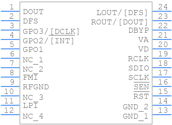 SI4705-D60-GU - Skyworks - PCB symbol