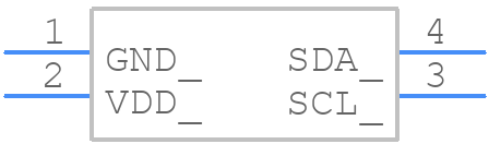 MS5840-02BA01 - TE Connectivity - PCB symbol